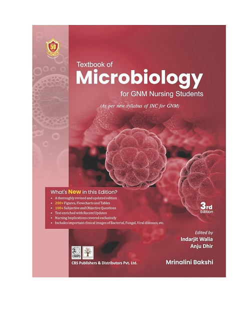 Untitled design (8) Textbook of Microbiology for GNM Nursing students by Mrinalini Bakshi 3/e 2025 - Image 1