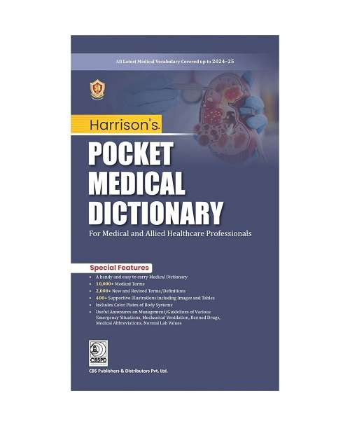 Untitled design (50) Harrison's Pocket Medical Dictionary for Medical and Allied Healthcare Professionals 2025 - Image 1