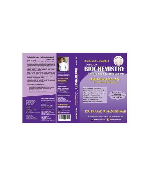 Untitled design (12) Textbook of Biochemistry for Physiotherapy (BPT) Students - New 6/e 2024 by RM Prasad - Image 1