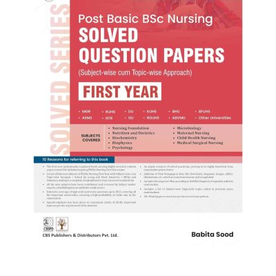 Post Basic BSc Nursing Solved Question Papers - 1st year 1/e 2025 by Babita Sood