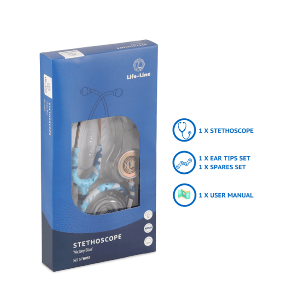 Lifeline Stethoscope Victory Blue - Galaxy Edition - Image 3